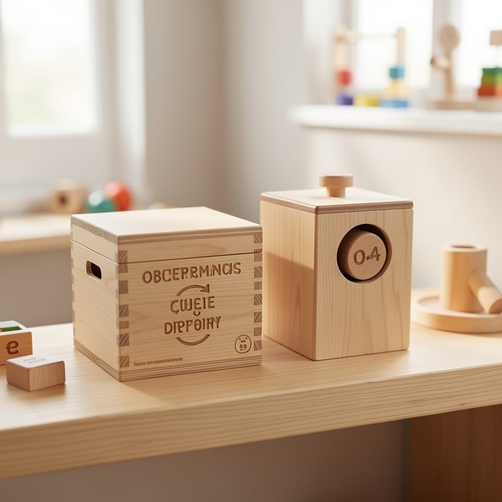 Wooden Montessori toys for 1 year old fine motor skills